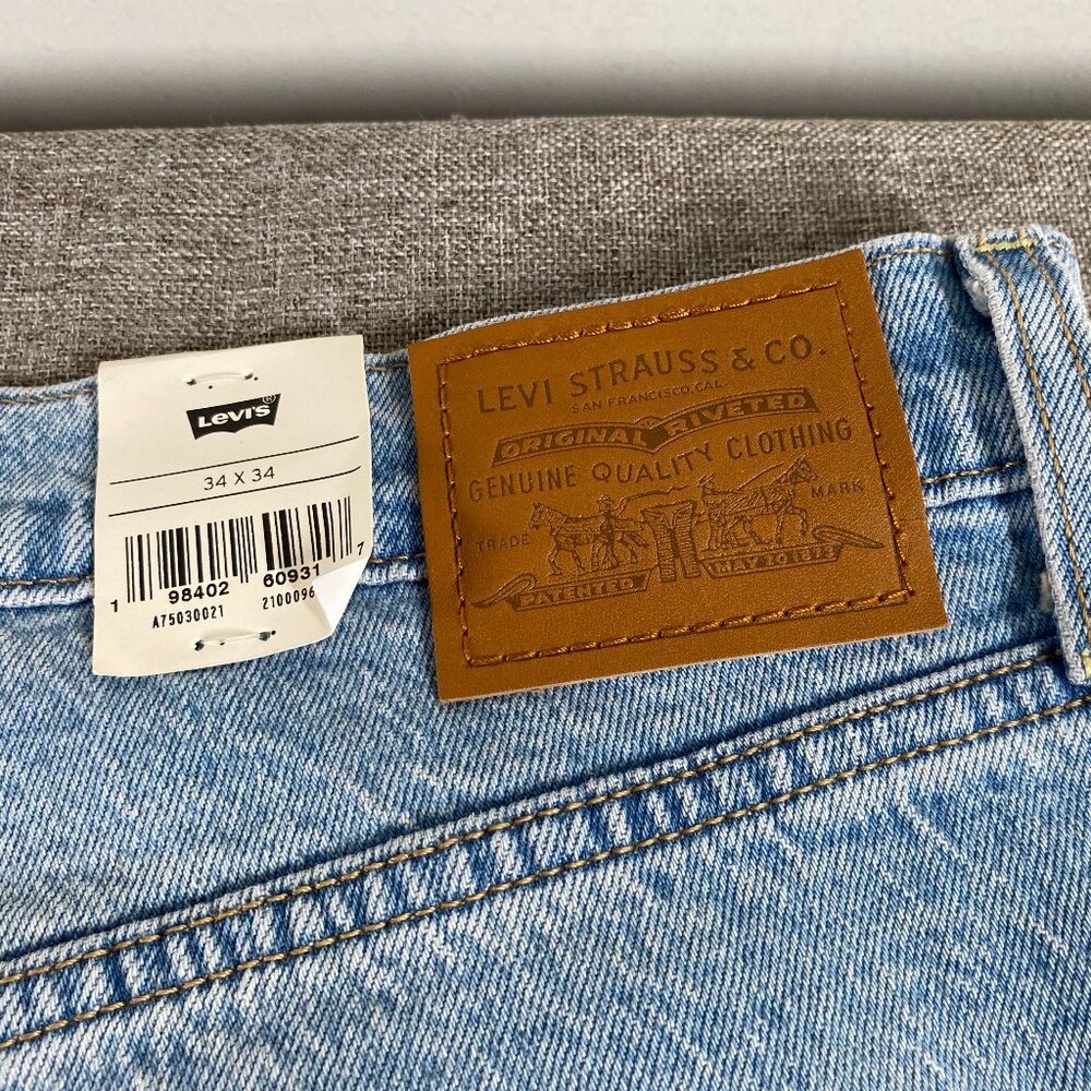 Levi's Premium Ribcage Bell Jeans Women's 34 High Rise Blue 70s Hippie NWT - Picture 8 of 15
